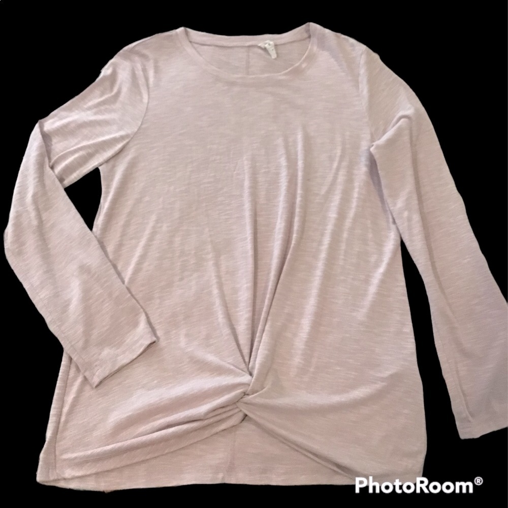 Ideology twist front pink top